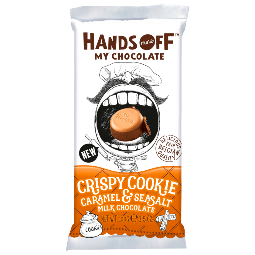 Hands Off My Chocolate Crispy Cookie Caramel & Sea Salt 100g
